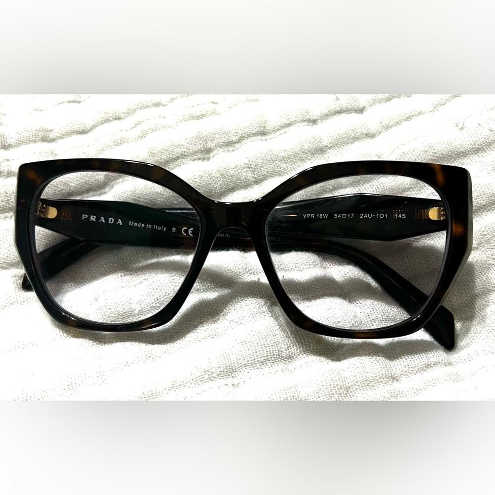 PRADA EYEGLASSES PR18WV
2AU101 Tortoise Lens